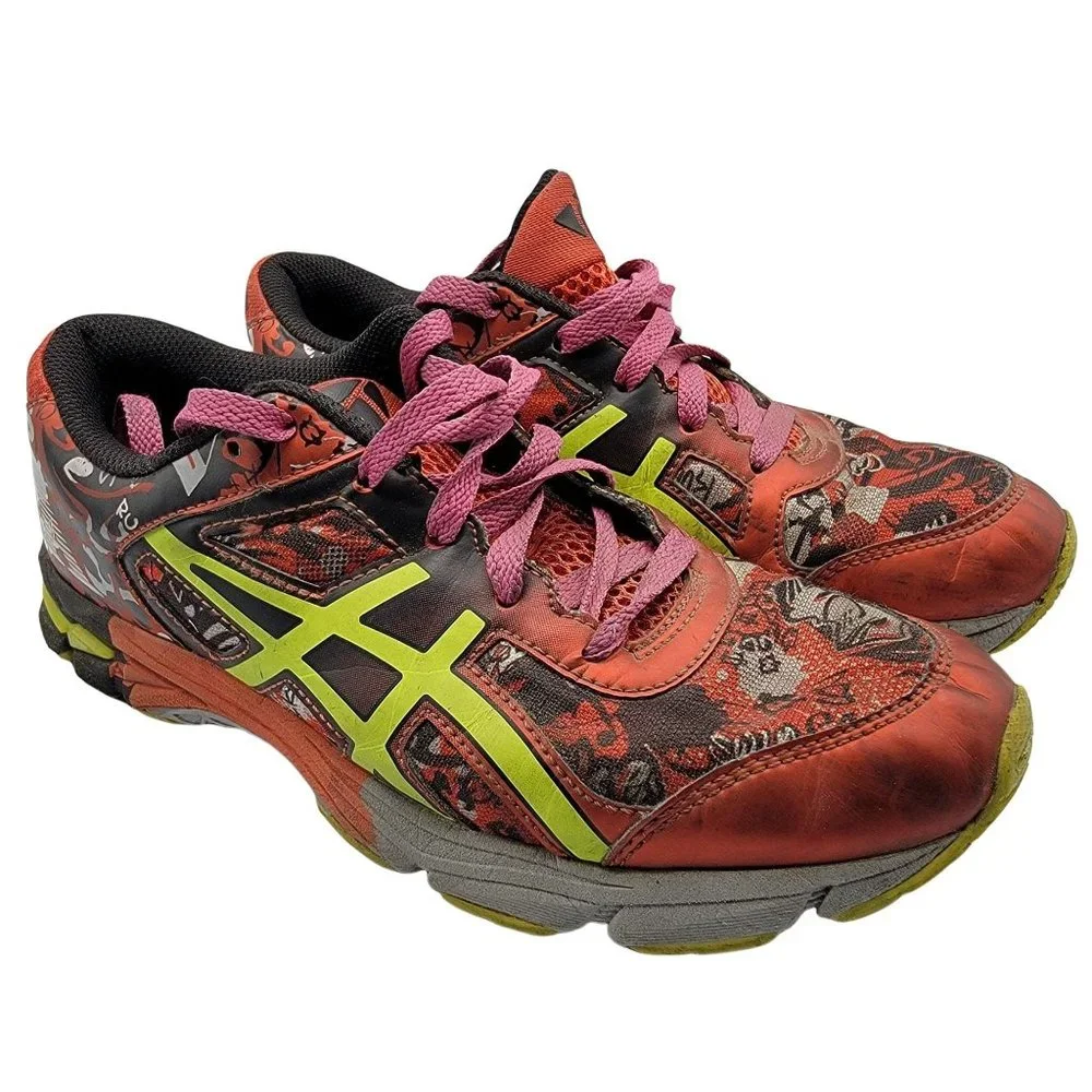 Asics Gel-Noosa Tri 11 Womens 5.5 Red Athletic Running Shoes Sneakers - C603N